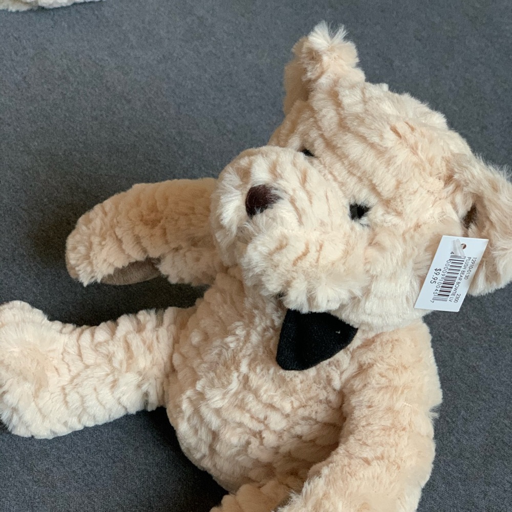 White and Black Teddy Bears with Las Vegas Sign